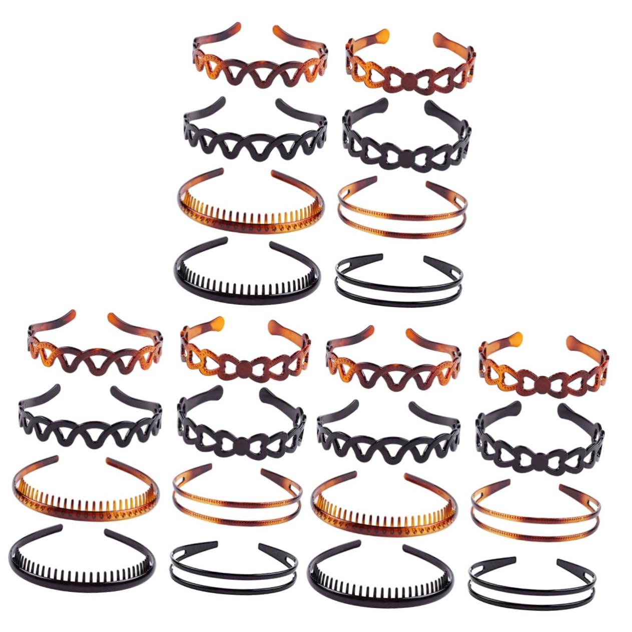 FRCOLOR Pz cerchio per a forma di onda scrunchies hair band calcio sottogola fasce per donne atletiche accessori cerchio per alla moda per antiscivolo