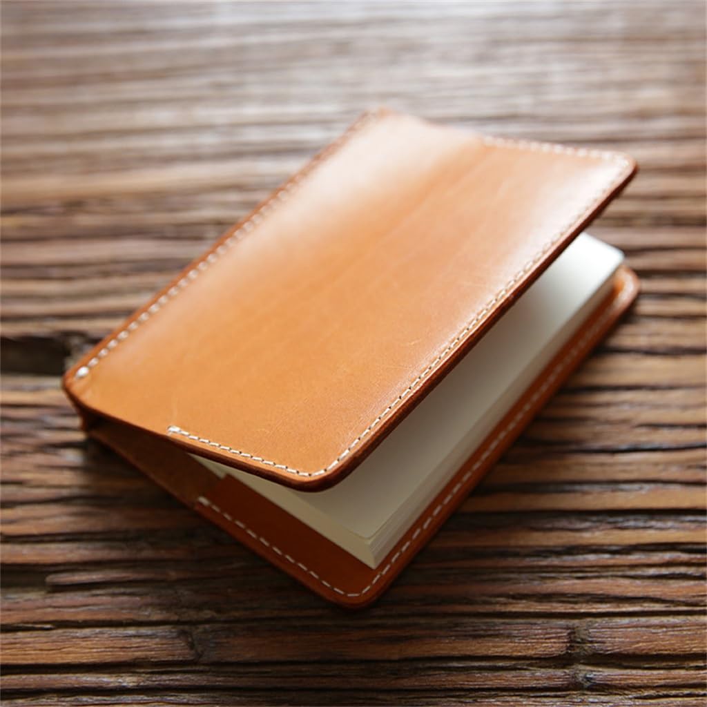 NOLLAM cuaderno Cuaderno de moda Cuaderno vintage Cuaderno de cuero curtido con plantas de vid hecho a mano Cubierta de cuaderno de viaje japonés Primera capa Diario de libro de mano de cuero libreta