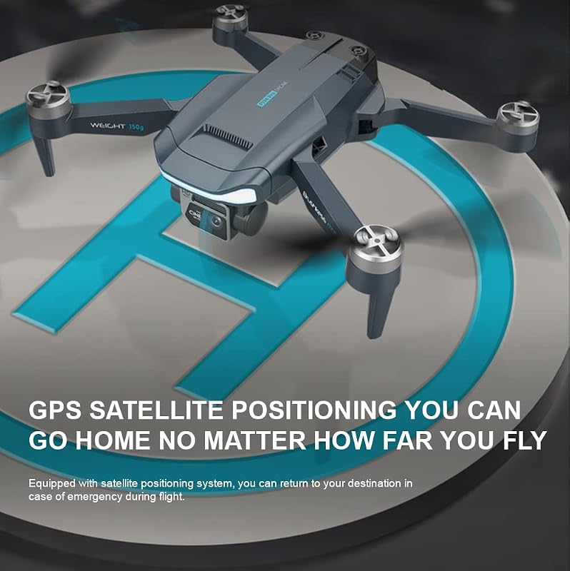 Gleto GPS Drón 4K Dupla Kamerával - 60 Perces Repülési Idő, Brushless Motor, Automatikus Hazatérés, Követés Funkcióval - Kezdőknek és Haladó