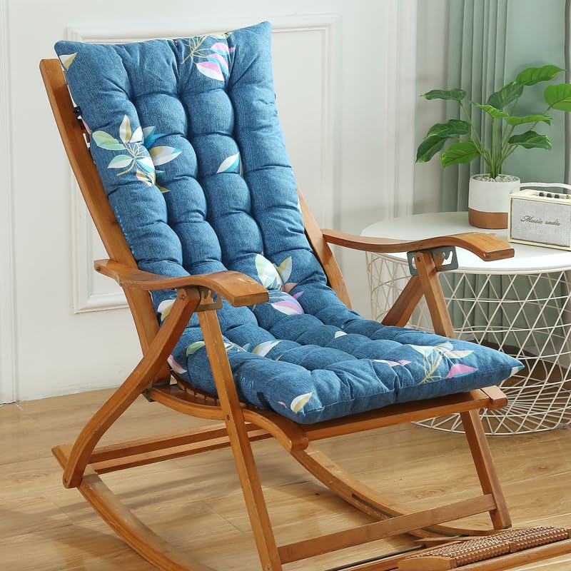 High-Back Garden Chair Cushions 120x50, 8cm Thick High-Back Cushions with Ties, Low-Back Outdoor Chair Cushions, Seat Cushions for Garden Chairs, For Sofas, Cars,Style 12