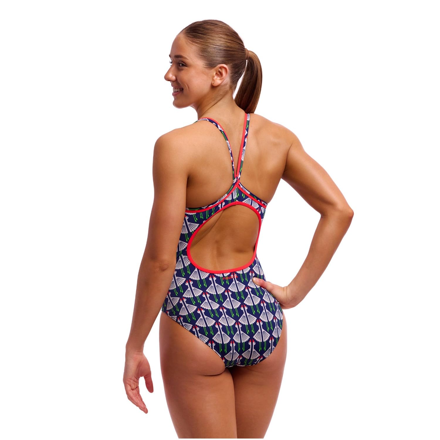 Funkita Sitting Duck Einteiler Badeanzug für Damen Blickdicht und schnelltrocknend