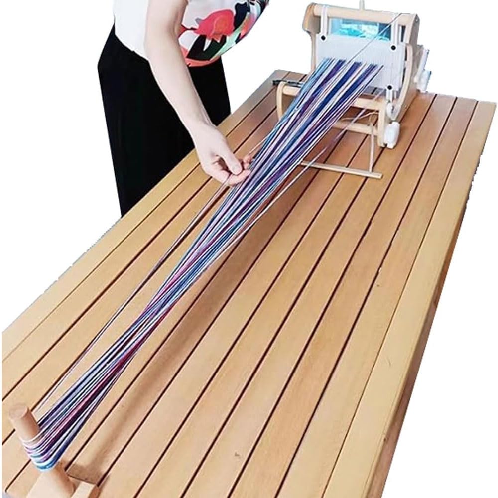 JOSBY Mini-Handstrickwebmaschine, Tisch-Webstuhl-Set aus Holz, Webbreite 15 cm, DIY-Multi-Craft-Handstrickwebmaschine, Webrahmen-Webstuhl, für Untersetzer, Tischsets, Stofftaschen