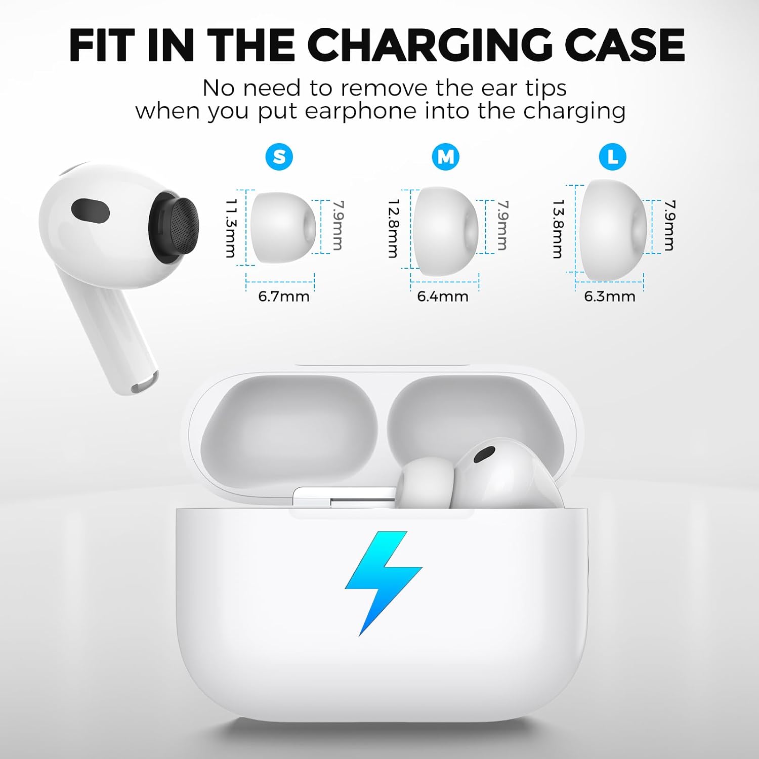 AhaStyle Ear Tips for AirPods Pro 3 (2025) Silicone Ear Covers Accessories image 5