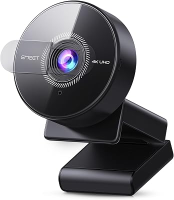 EMEET C950 4K Webcam for PC - PDAF Autofocus, USB Webcam with Microphone & Physical Privacy Cover, 1080P@60FPS, USB 2.0 Plug&Play, No Tripod Hole, Web Cam w/ 70°View for Meeting/Online Classes/Zoom
