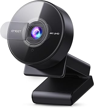 EMEET C950 4K Webcam for PC - PDAF Autofocus, USB Webcam with Microphone & Physical Privacy Cover, 1080P@60FPS, USB 2.0 Plug&Play, No Tripod Hole, Web Cam w/ 70View for Meeting/Online Classes/Zoom