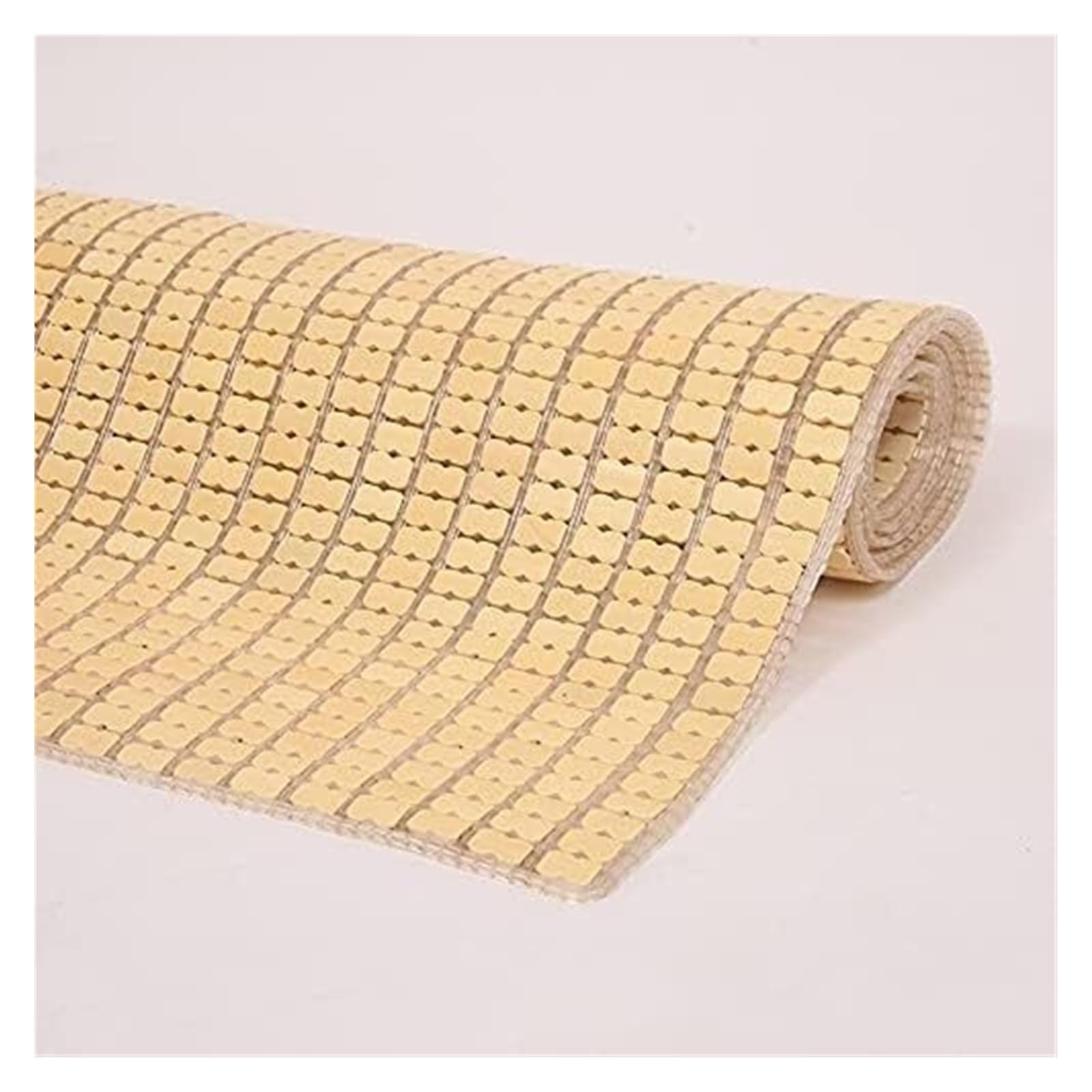 JYBNBBE Summer Cooling Sleeping Mat - Bamboo Folding Mattress Pad for Bedroom & Home - Ultra Comfortable Cooling Sleep Solution - Ideal for Hot Weather & Mahjong Games (A W*L:1.35 * 1.95m)