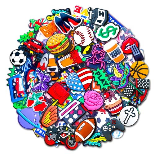 Lot Of 30, 50, 100Pcs Random Shoe Decoration Charms, Different Croc Charms For Adult Men Women Party Gifts (30) #TOP1