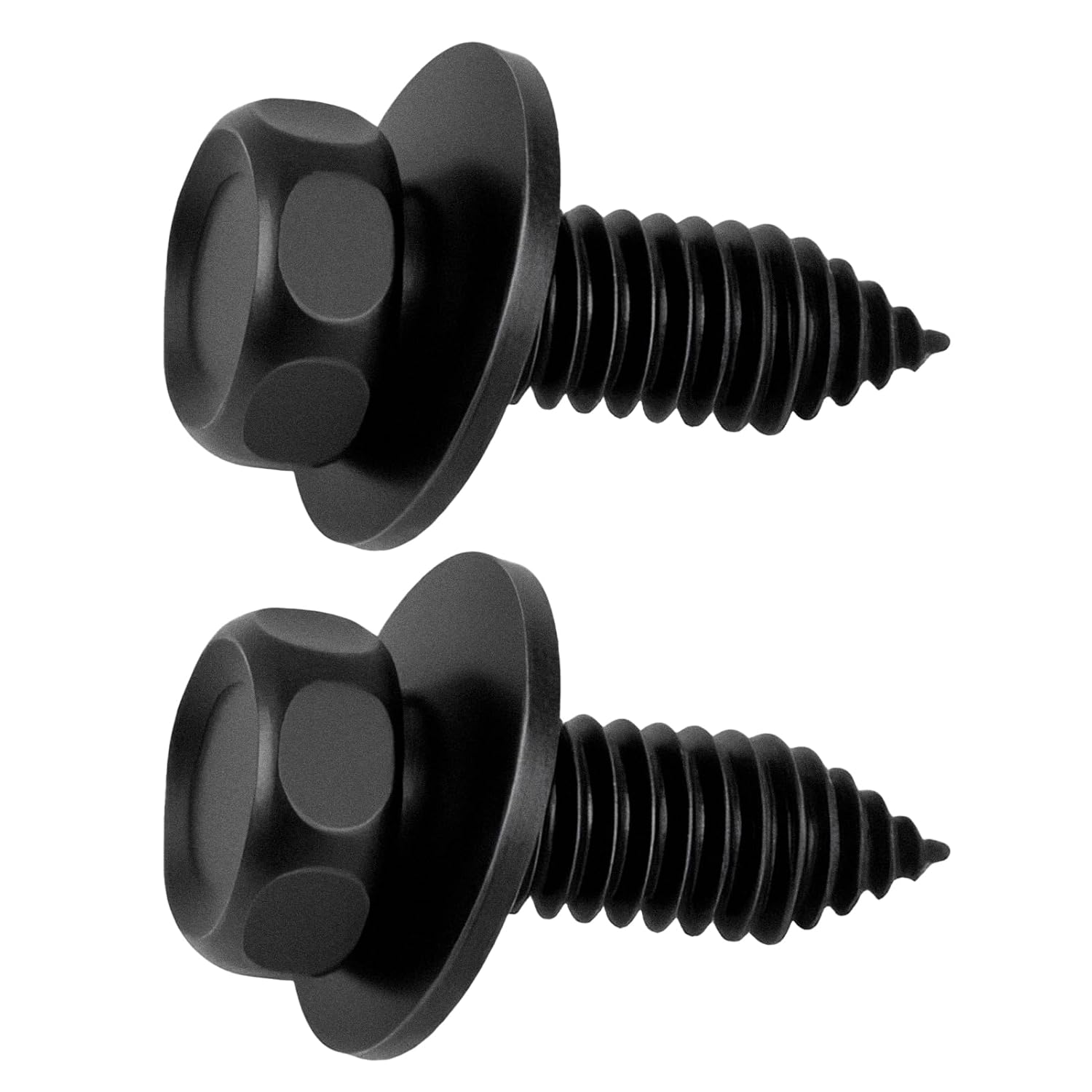 50PC 5/16"-18 x 7/8" Indented Hex Head Sems Body Bolts, Compatible with GM 12337916, 3846202, Metal Fasteners Automotive Body Screws for Trucks Fender Bolt. Black Zinc Finish