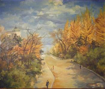 模写油彩風景画池のある風景 Amazon.co.jp: 模写絵画 清水登之 油彩20号 風景画 巨匠 大作