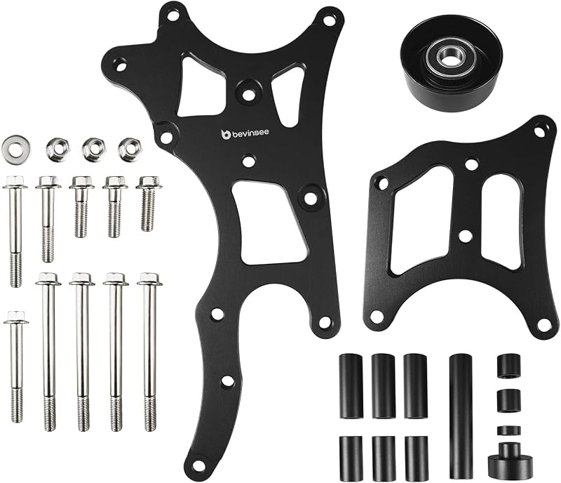 Suporte do alternador e direção hidráulica Bevinsee para motor LS – 1 conjunto