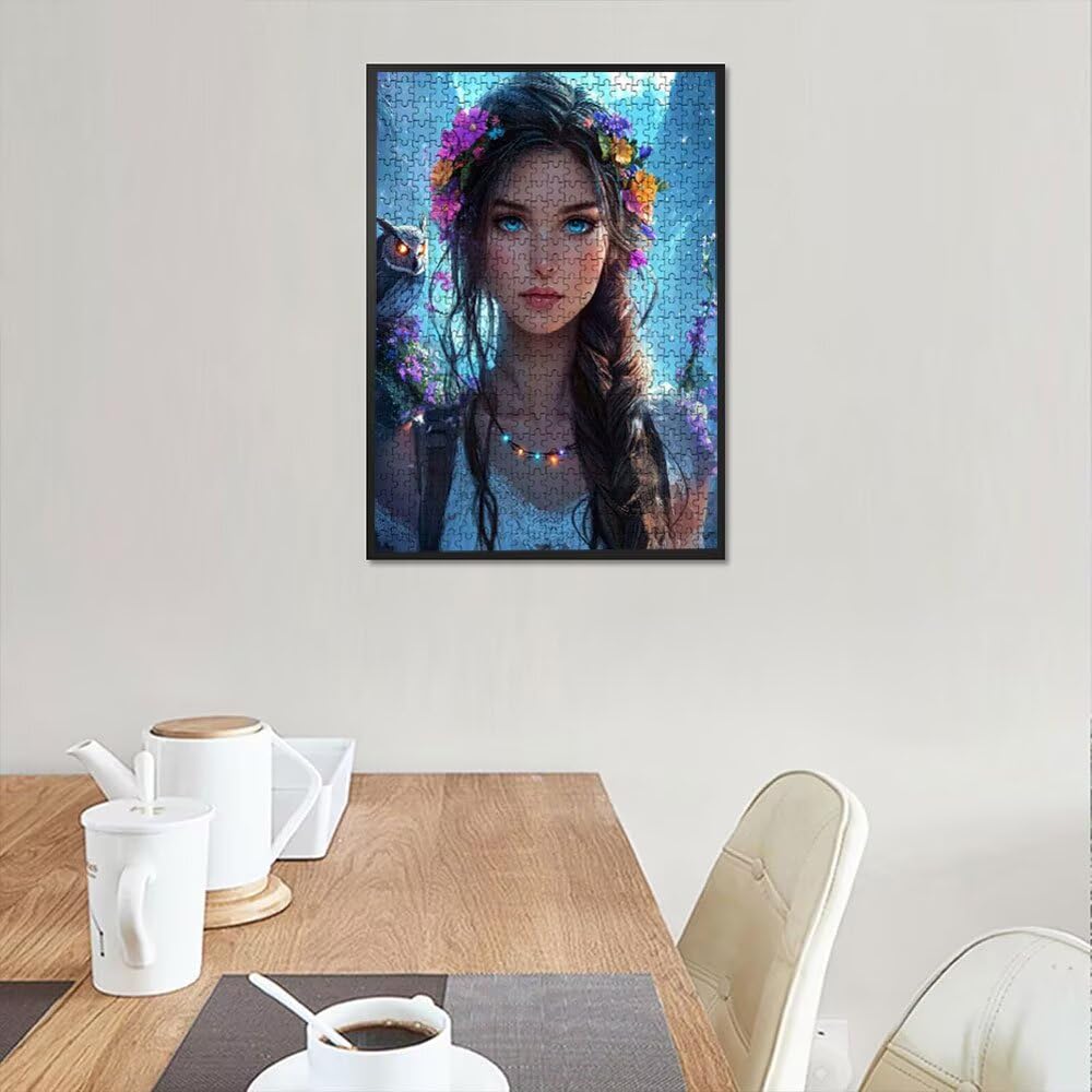 Puzzle 3000 elementów, puzzle dla dorosłych kobieta artystyczny orzeł, gra puzzli, drewniane układanki, niemożliwe klasyczne układanki, do gry edukacyjnej wyzwanie zabawki, układanki rodzinne DX0YL5