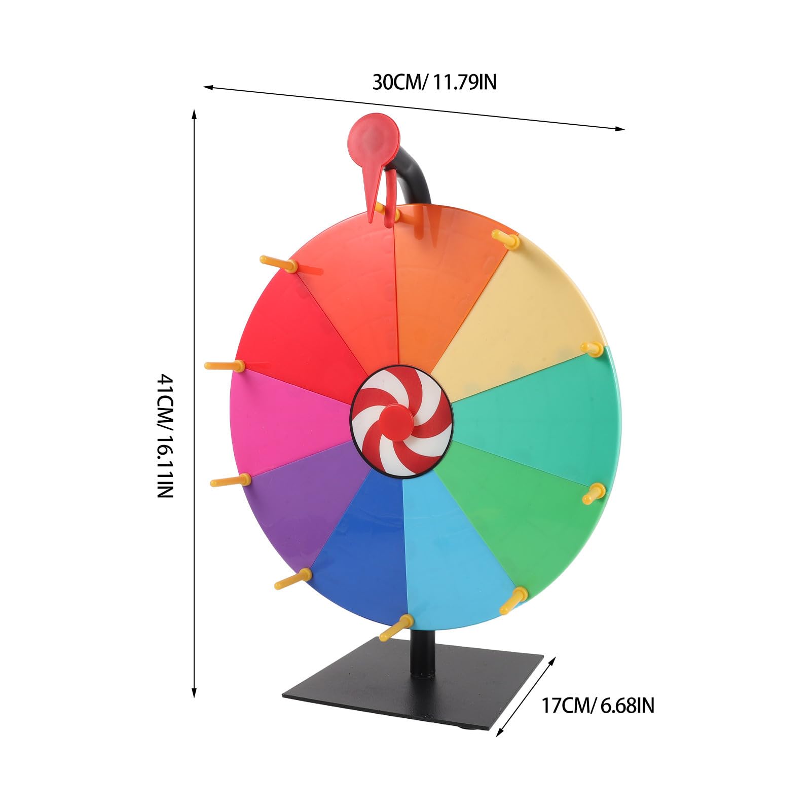 Ruota Gioco Carnevale in Plastica con Meccanismo ad Alta Precisione e 10 Slot, per Feste e Giochi da Tavolo