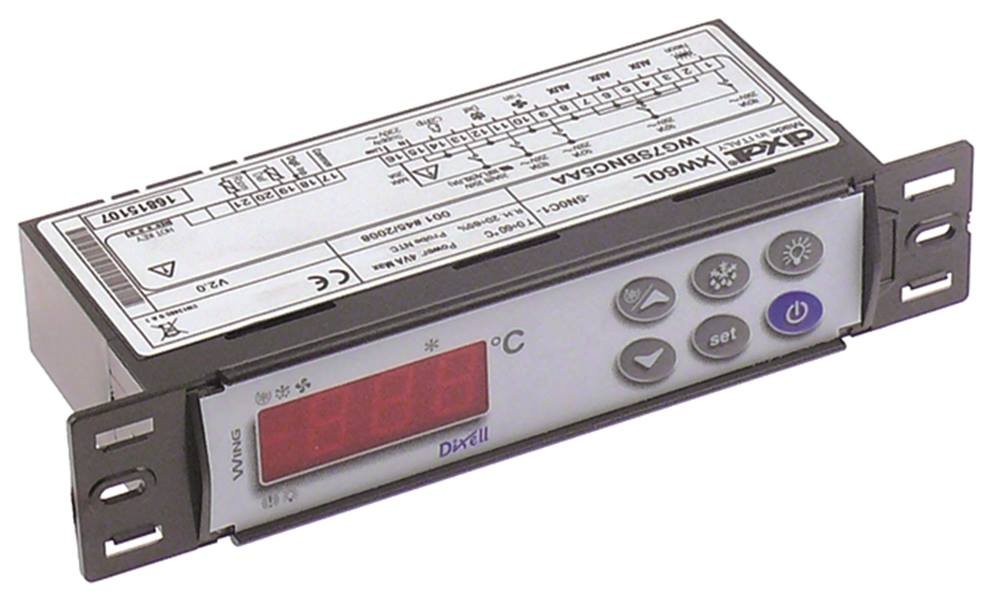 DIXELL XW60L-5N0C1 Régulateur électronique pour Polaris NORD-700TNN, NORD-700BT, NFB0070N, Cookmax 621007, 622005, 201780, 614015, 614016