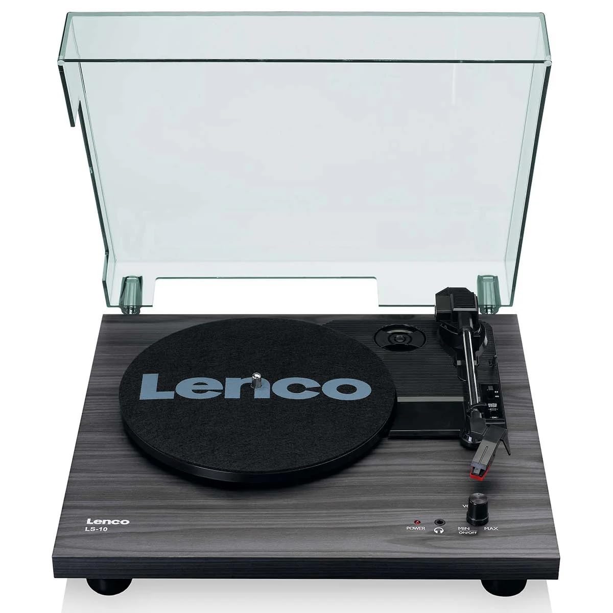 Lenco LS-10 Turntable | Record Player with Integrated Speaker | Black/MDF | Imported from EU-image-41