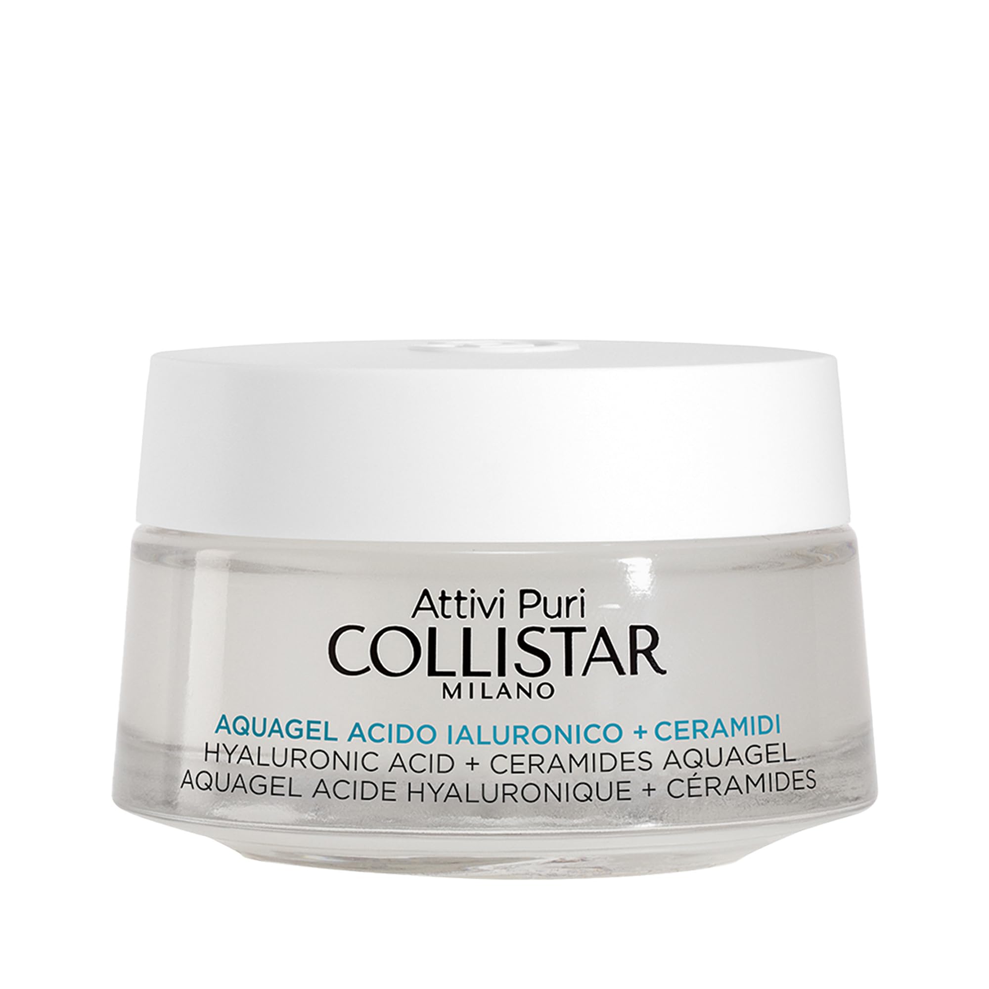 Collistar Aquagel Ácido Hialurónico+Ceramidas, Crema-gel Hidratante y Lifting en Profundidad con 4 Pesos Moleculares, Lifting y Minimiza las Arrugas, 50ml