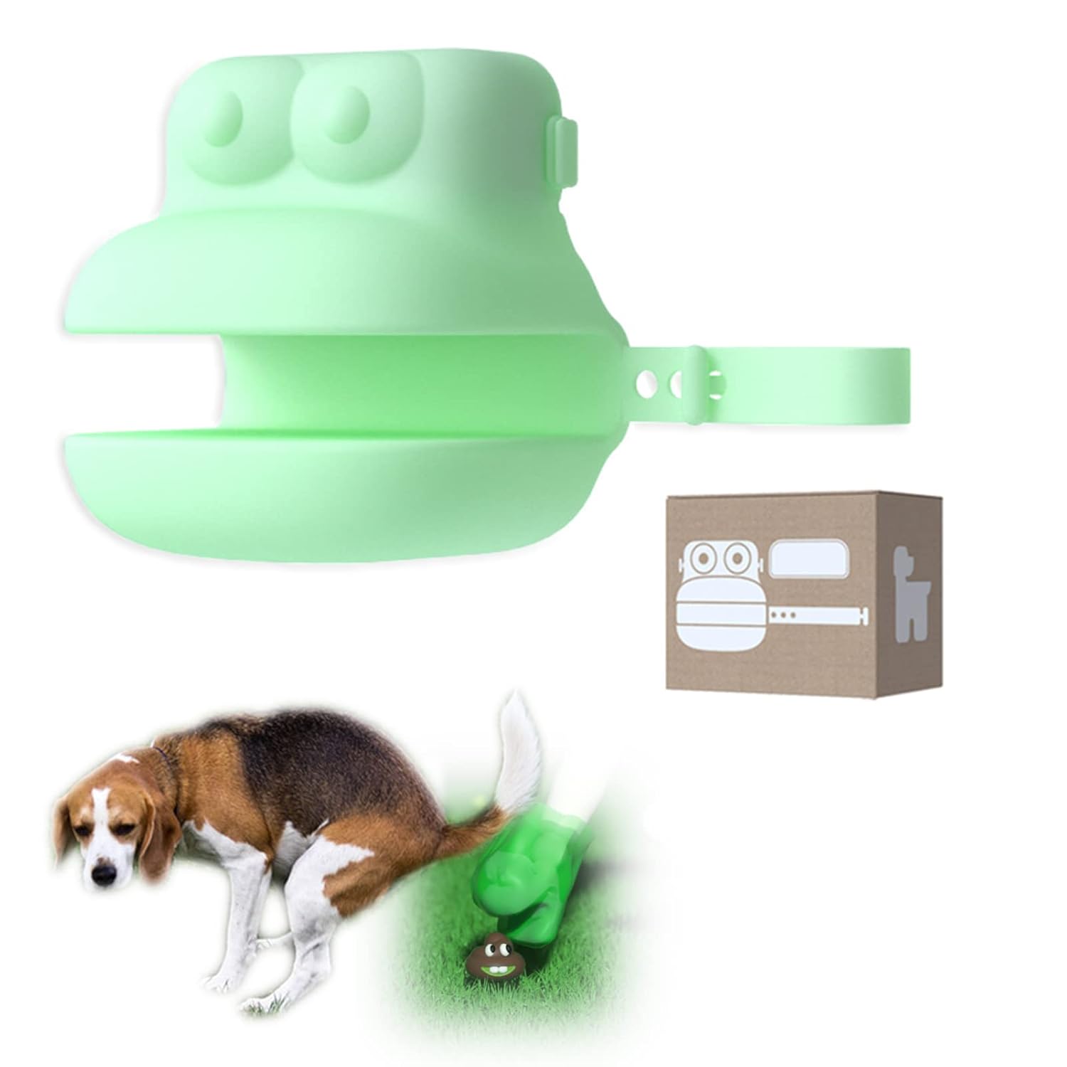 ANTOLE Pooper Scooper, Portable Dog Poop Scooper, Sanitary Dog Waste Pick Up, Heavy Duty Dog