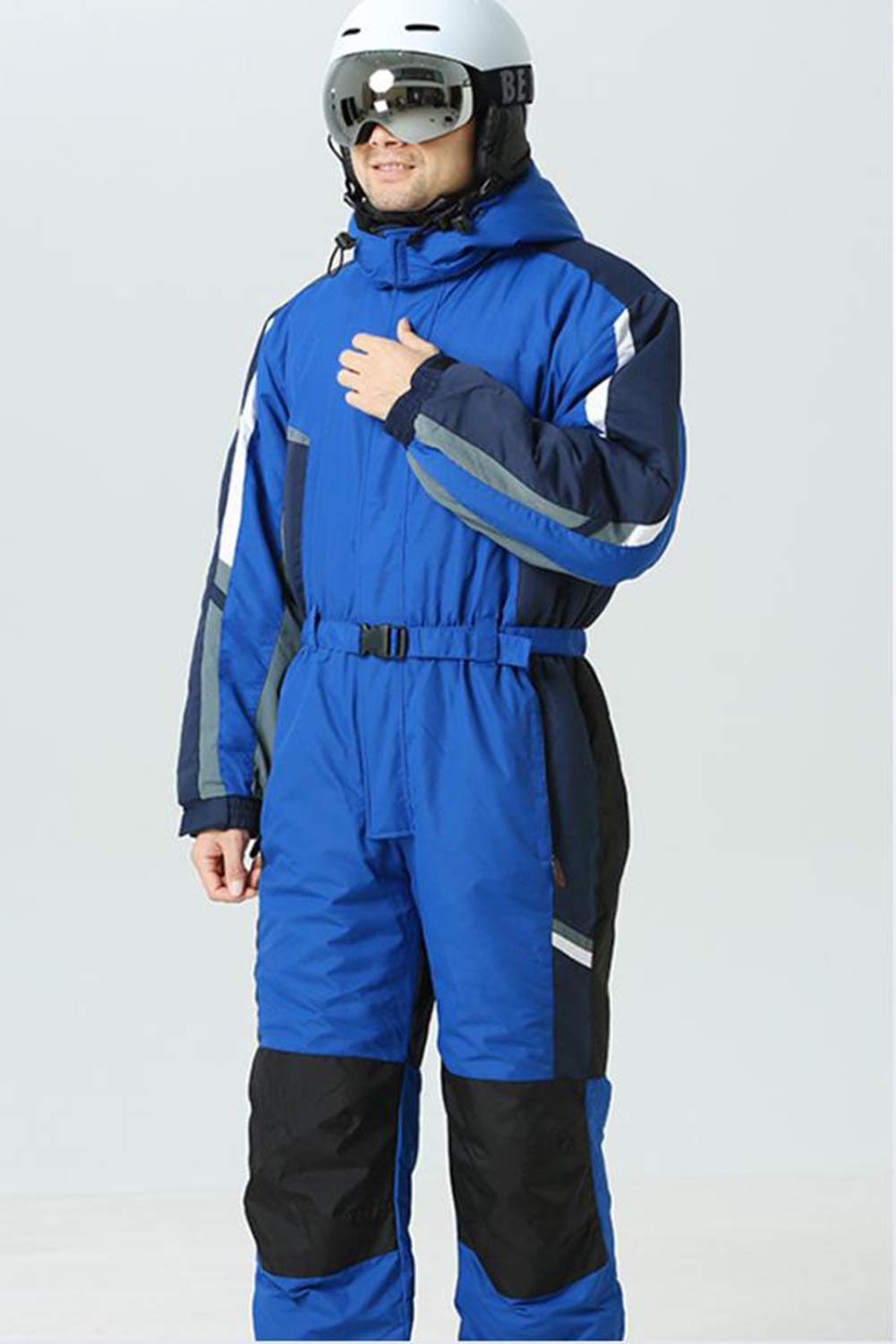 cffvdiz Costume De Ski pour Hommes Femmes Une Pièce De Ski Costumes De Ski Adulte Hiver Extérieur Étanche Imperméable Snowsuits Sautons Combinaisilles pour Les Sports De Neige