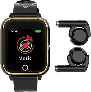 Smart Watch Built-in Bluetooth Earbuds Speaker 3 in 1 Fitness Tracker Watch with Wireless Fitness Tracker Watch Bracelet for Android iOS for Men and Women