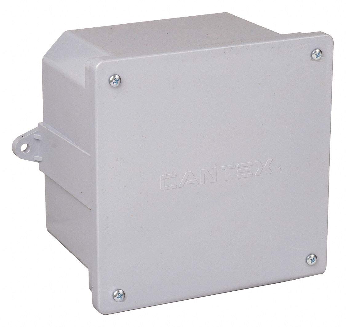 Cantex 5133709U 4 x 4 x 4 in. PVC Molded Junction Box - Amazon.com