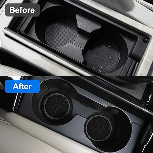 Miniatura 3 de Mandark 4 posavasos para automóvil, almohadillas antideslizantes de 2.75 pulgadas para botellas de agua, a prueba de polvo, accesorios interiores