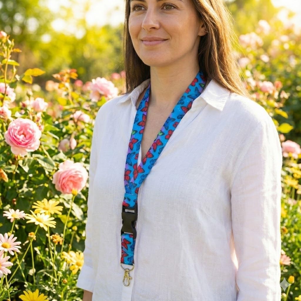 Smart School Educational Products Colorful and Fun Animal Lanyard with Quick Release Buckle for Keys and ID Badges - Image 5