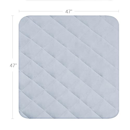 Miniatura 4 de Sábana para Regalo My Cuna Cama portátil para niños pequeños, cuna de viaje (solo sábana, cama no incluida), funda acolchada suave, gris, 54x28