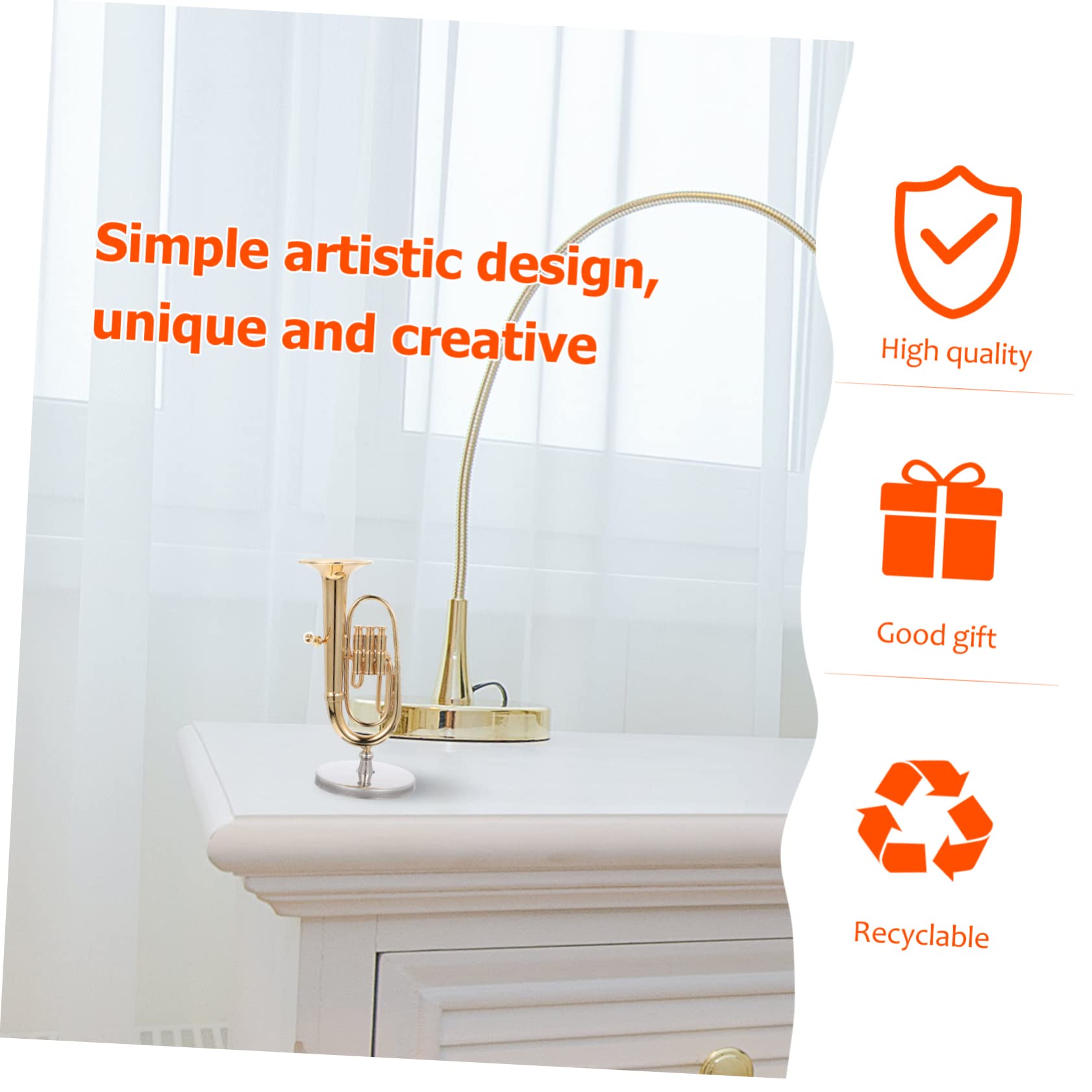 FUNOMOCYA Set of Mini Guitar Ornaments for Mantle Decor Home Wall Decor Domestic Office Desktop Decoration