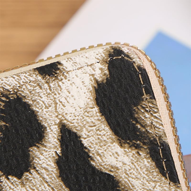 Women's Leopard Small Wallet, ID Card Slots for Storage4