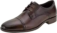 Sapato de Couro Smart Comfort Madison Hi-Soft 32 Preto Cadarço