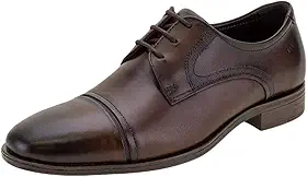 Sapato de Couro Smart Comfort Madison Hi-Soft 32 Preto Cadarço