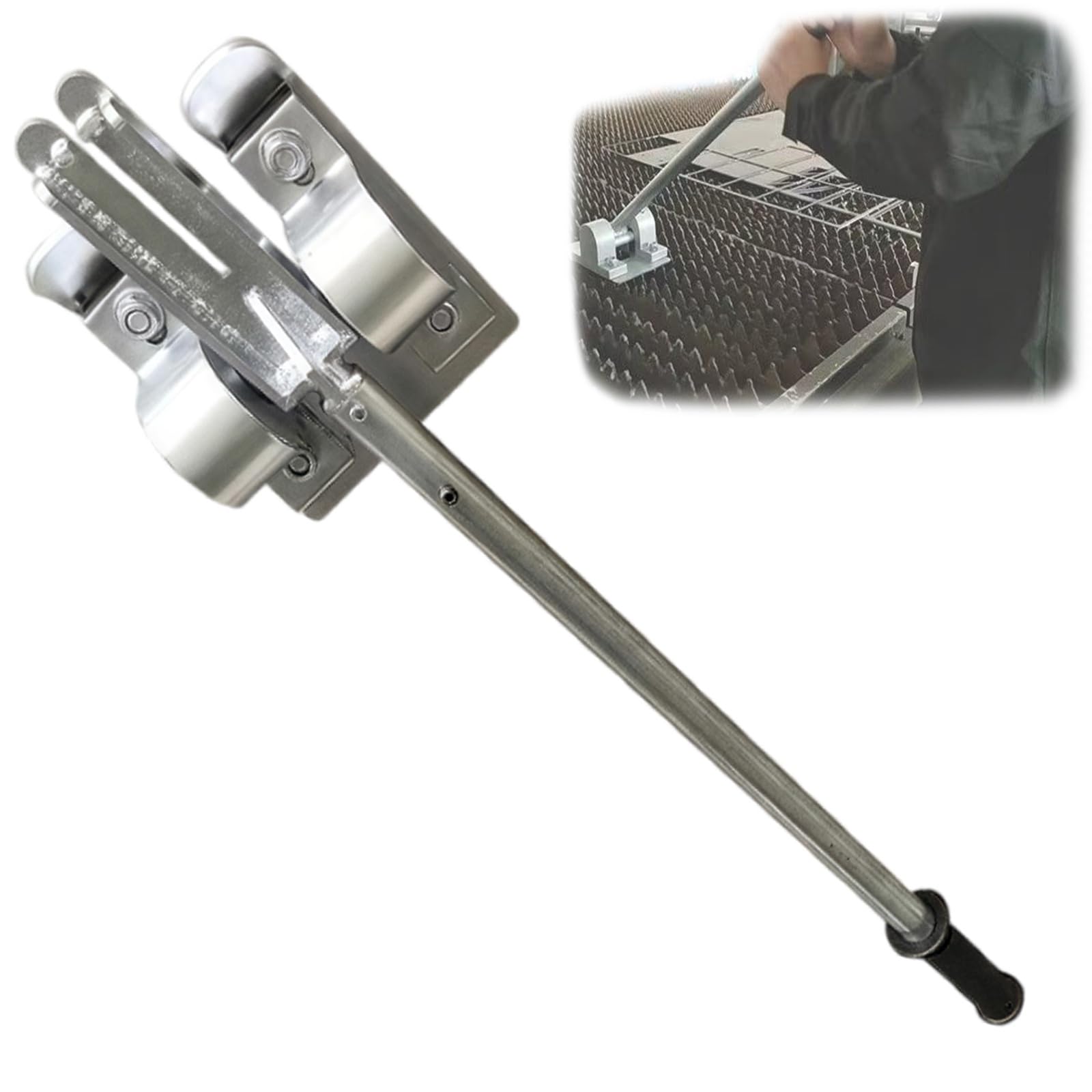 Herramienta manual de eliminación de escoria, limpiador manual resistente para máquinas de corte térmico, eliminación eficiente de escoria para rejillas de metal y residuos de soldadura