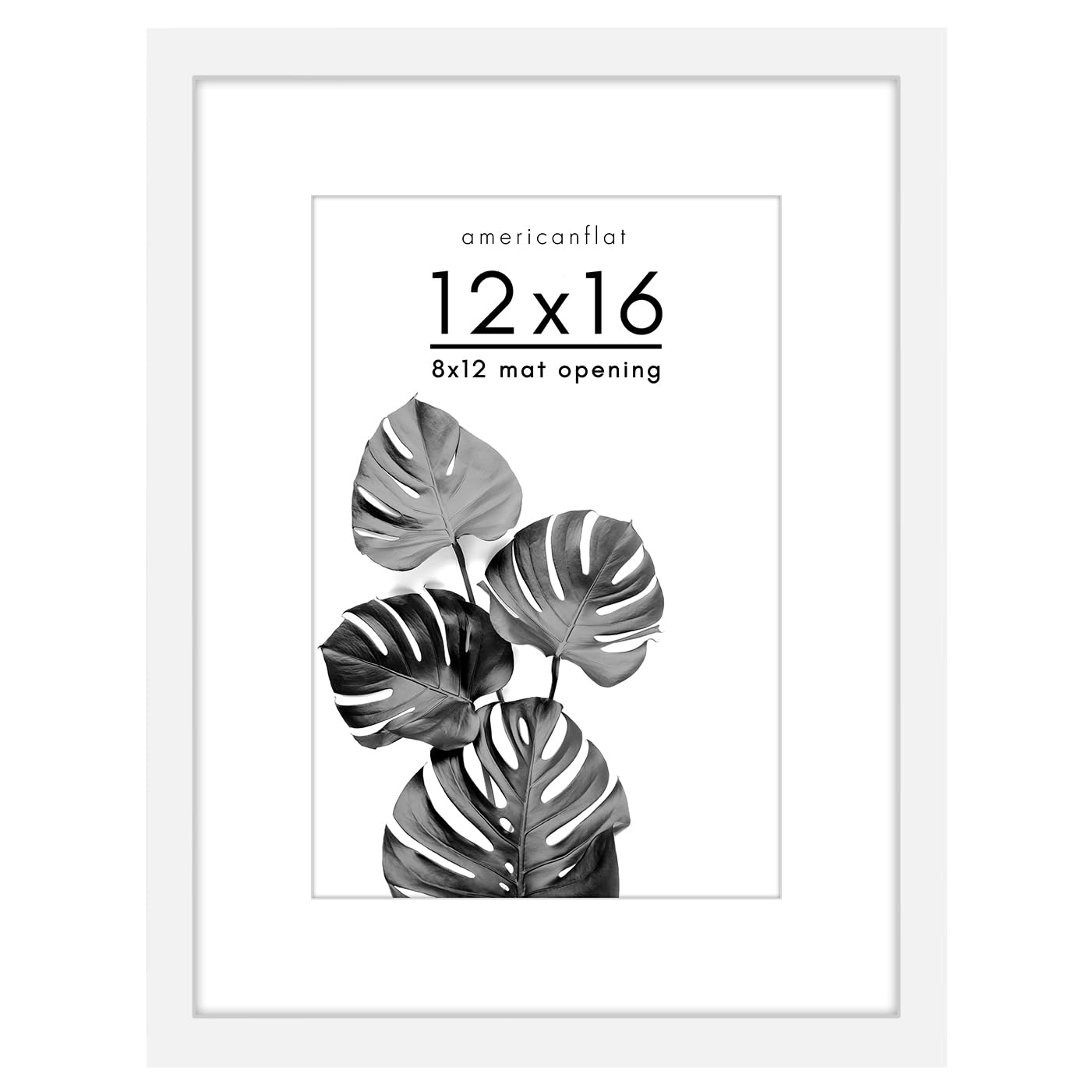 Americanflat 12x16 Picture Frame with Shatter-Resistant Glass