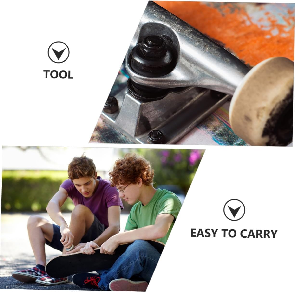 YARNOW 4 Pcs Scooter Tools Roller Skate Wrench Skateboard Skate Tool Multifunctional Hardware Tool Skating Accessories Skate Wrench Tools Skate Bearing Tool Silver Metal