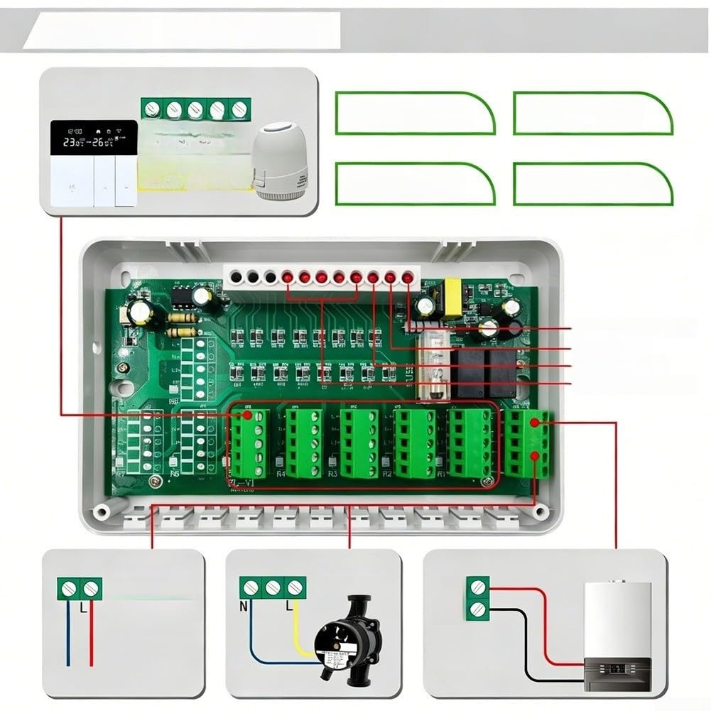 Control Suelo Radiante 5 Vías Hidráulico Control Suelo Radiante(C)