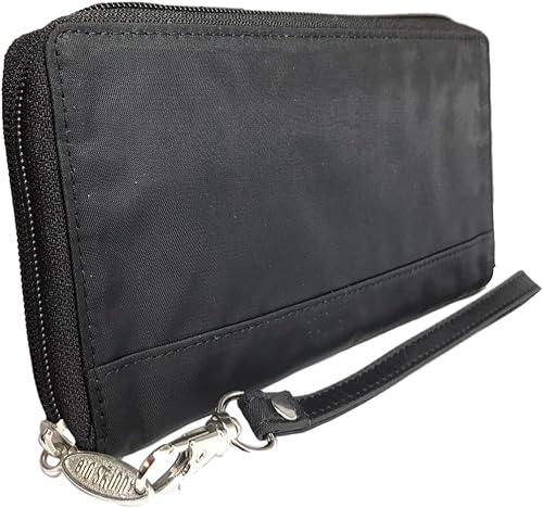 Big Skinny Cartera delgada Panther Clutch para mujer, con capacidad para hasta 40 tarjetas