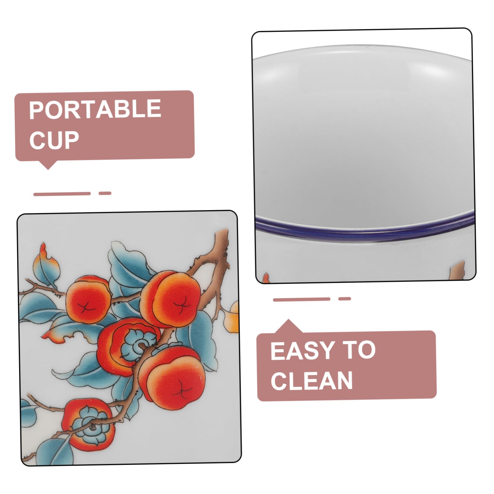 2stücke Vintage Emaille Tasse Für Hochzeit Und Party Stilvolle Teetasse Mit Deckel Robustes Langlebiges Design Für Kaffee Und Tee Praktische Outdoor Trinkbecher