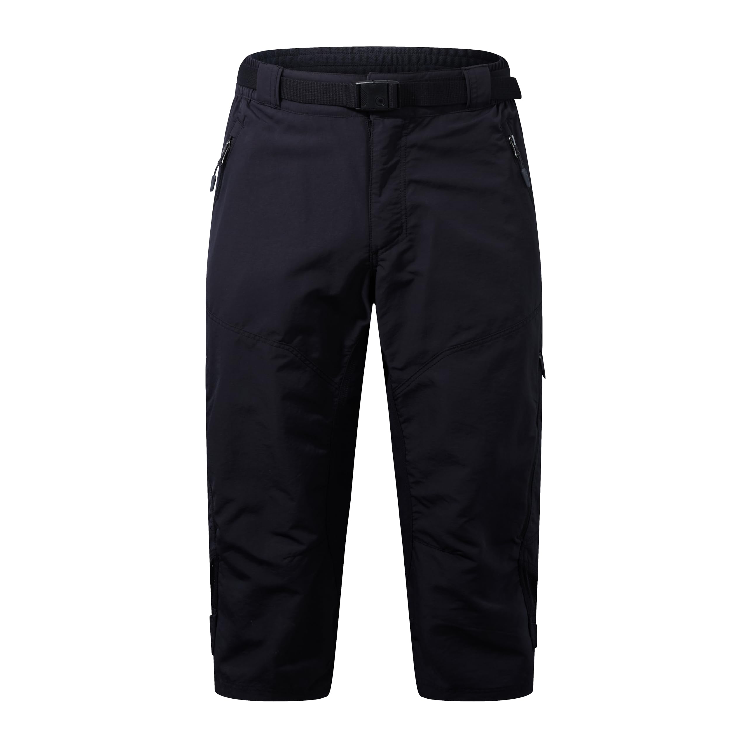 Endura Hummvee - Pantaloncini da Ciclismo Larghi da Mountain Bike con Fodera Interna a 3/​4, Taglia L, Colore: Nero, Nero, L