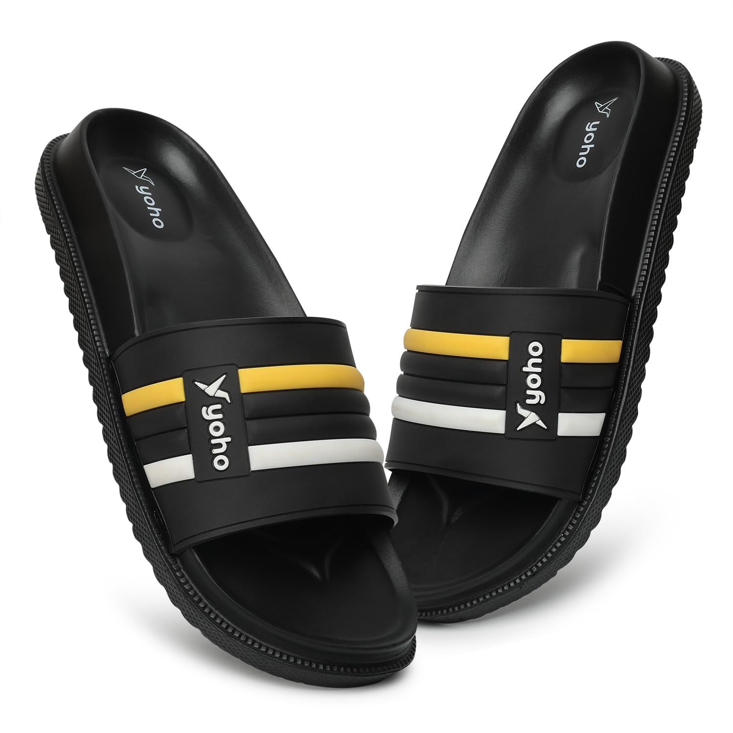 Men Sliders UrbanloomX | Cushion Comfort, Textured Upper and Lightweight Slip On | Home Wear Chappal, Flip Flop Footwear for Man/Gents/Boys-image-12