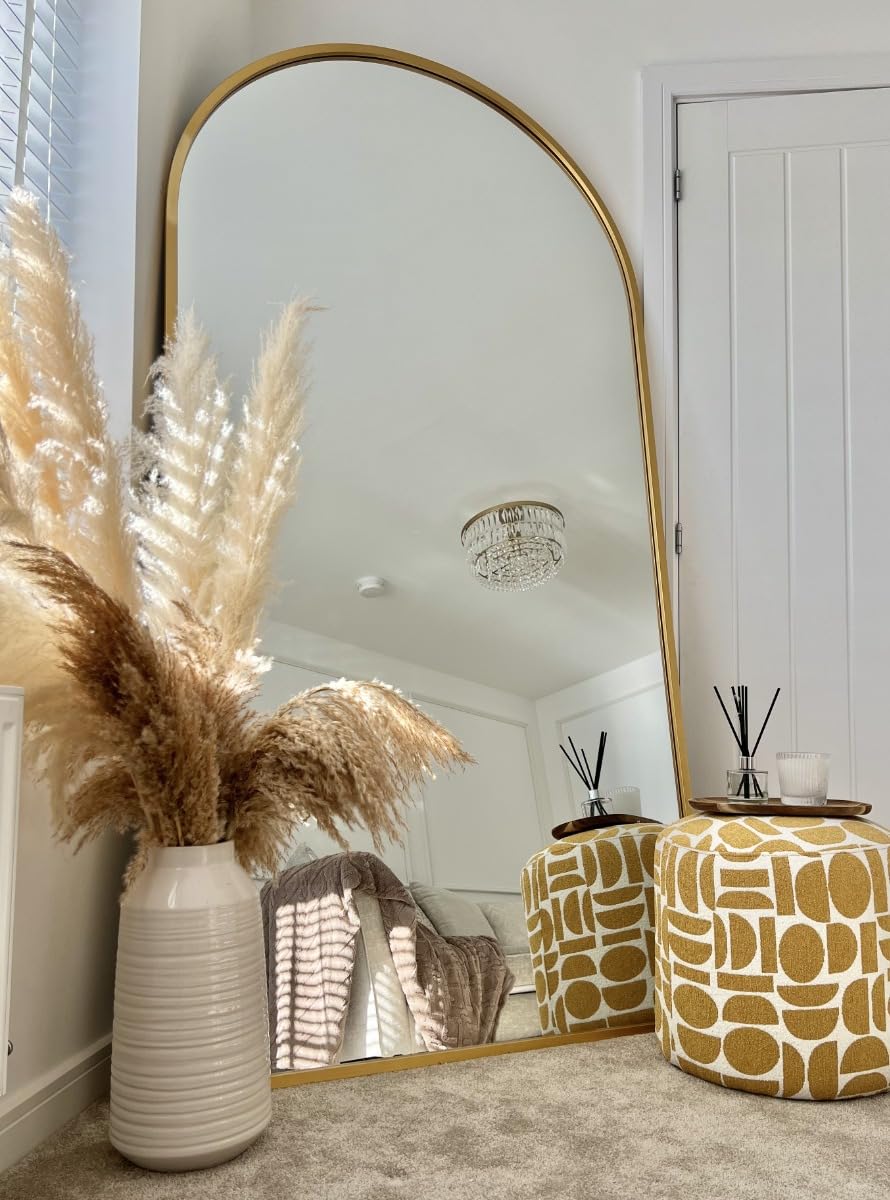 MirrorOutlet The New Arcus Mirror range. Featuring a Gold Metal Frame Mirror,200 x 100