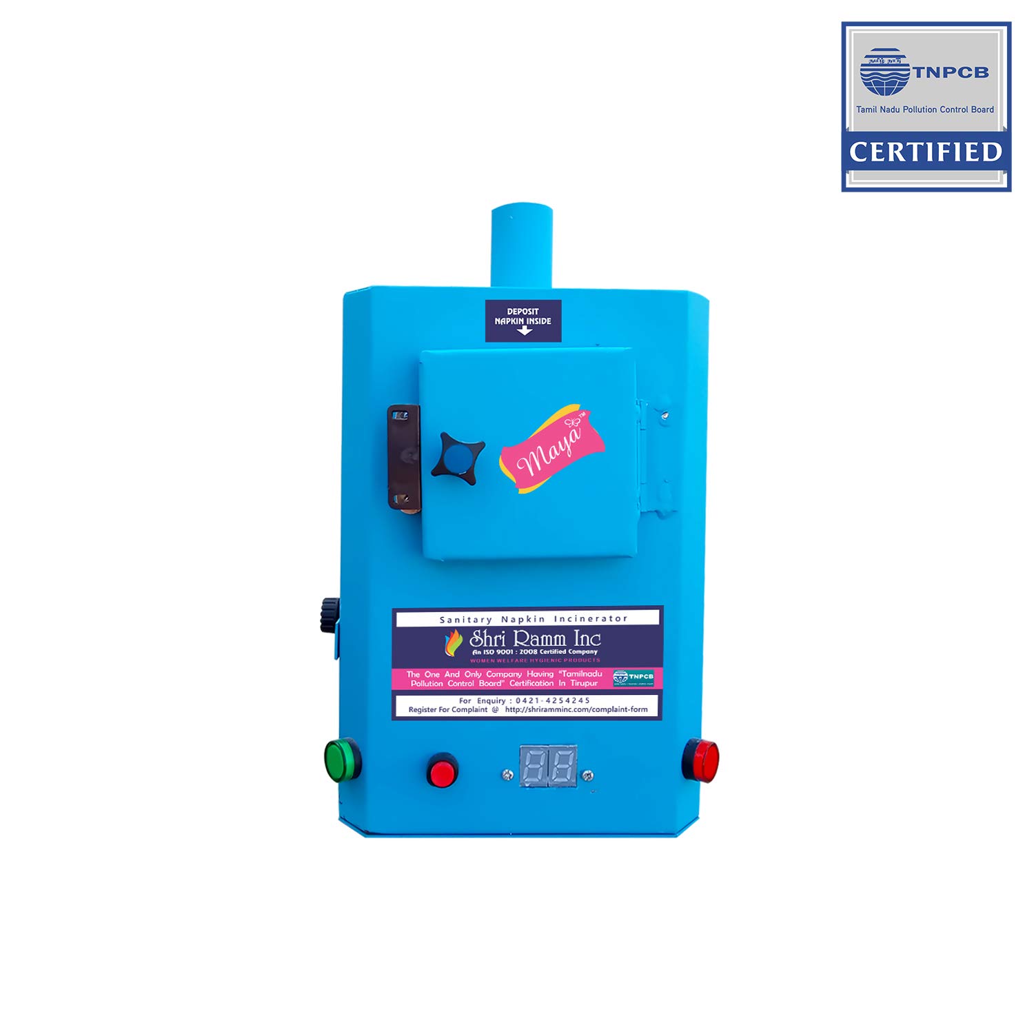 Maya Sanitary Hygienic Home Model Napkin Incinerator/Sanitary napkin destroyer/Sanitary pad disposal machine/Sanitary napk... - Review, Price and Buying Guide