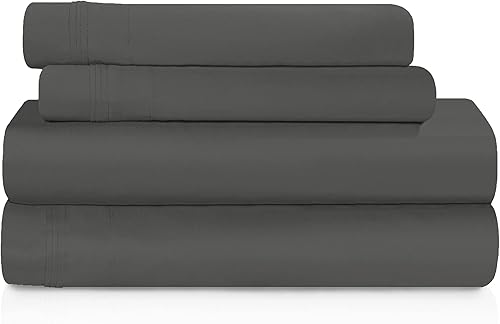 Miniatura 8 de Juego de cobijas de algodón egipcio de 1500 hilos tamaño California King, color sólido