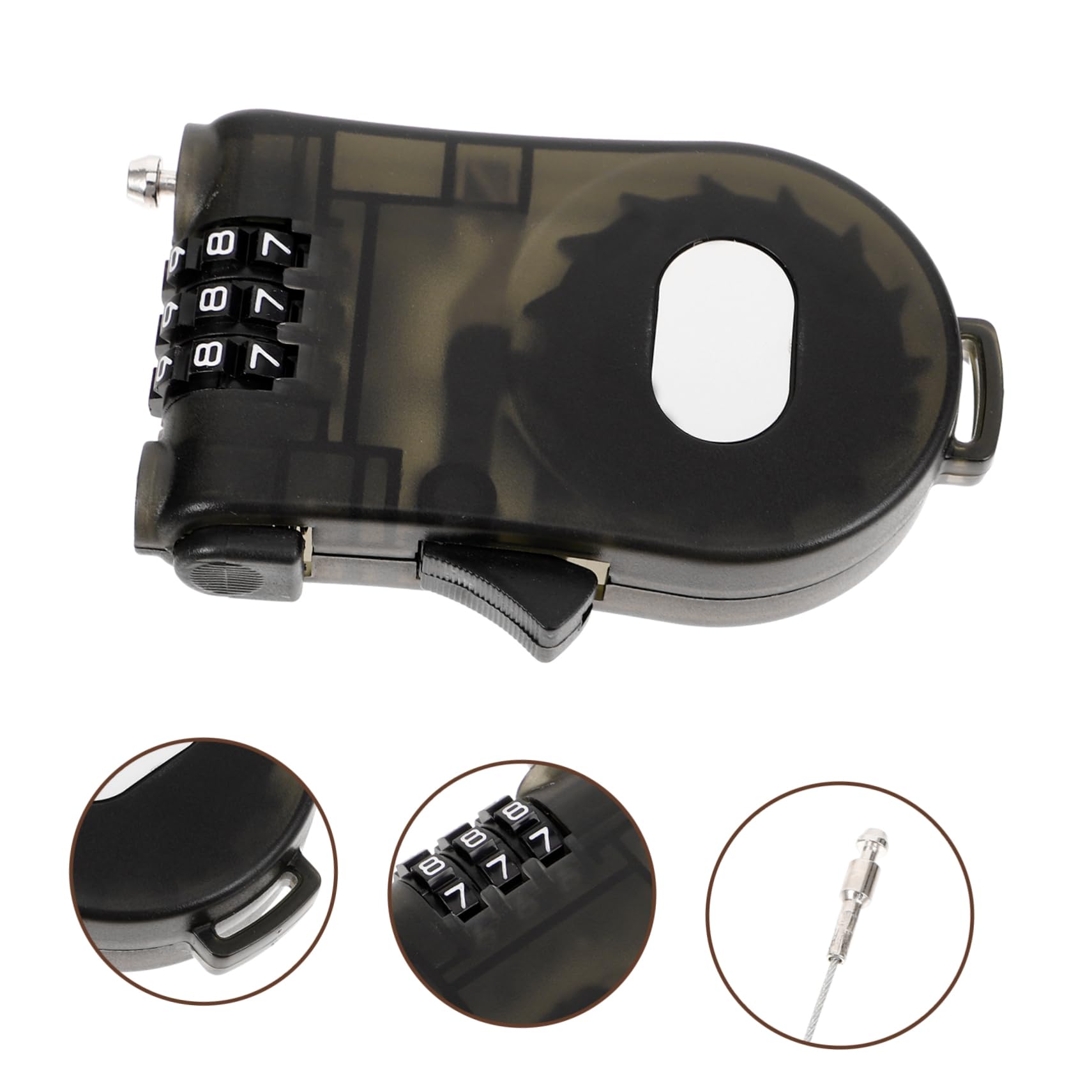 HANABASS 5pièces Cadenas De Sécurité Câble pour Vélo Et Snowboard Verrou Compact Et pour Activités De Plein Air Accessoire pour