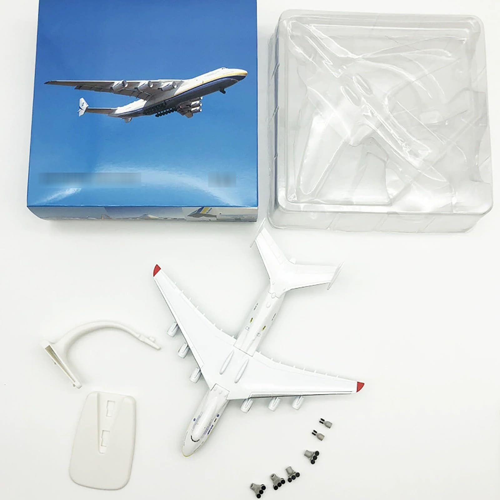 7,8 pollici scala 1:400 Antonov AN-225 Modello di aereo in lega pressofuso modello di aeroplano per collezione ornamento con supporto e confezione regalo