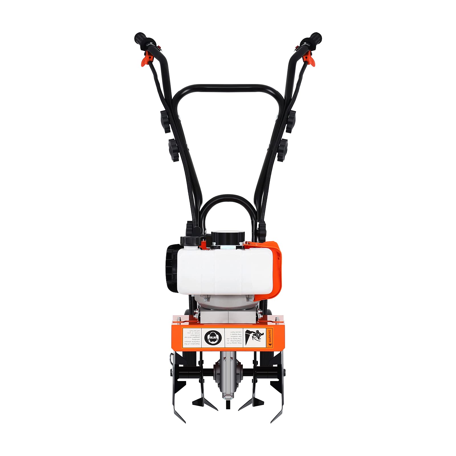52CC Motoazada Pequeña Gasolina, Mini Cultivador Gasolina 2 Tiempos Ligero, Motocultor Pequeño Gasolina con Motor Potente, Rotovator Motoazada para Jardín, Cuchillas Escarificadoras Robustas