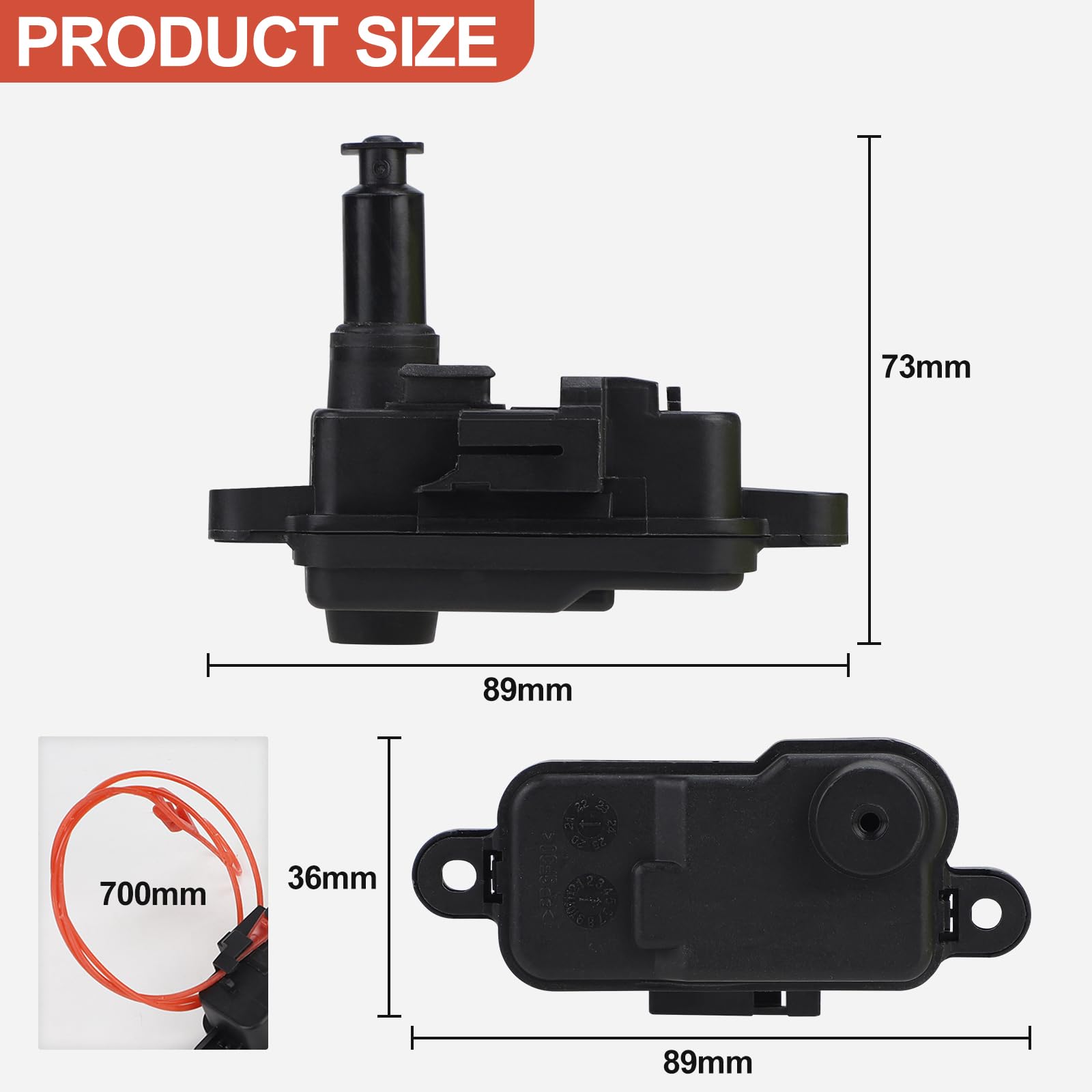 CPROSP Audi Attuatore Dello Sportello Blocco Carburante, Motore dell'Attuatore Della Serratura per 4L0862153D Adatto per A1, A3, A6, C7, Q3, Q7