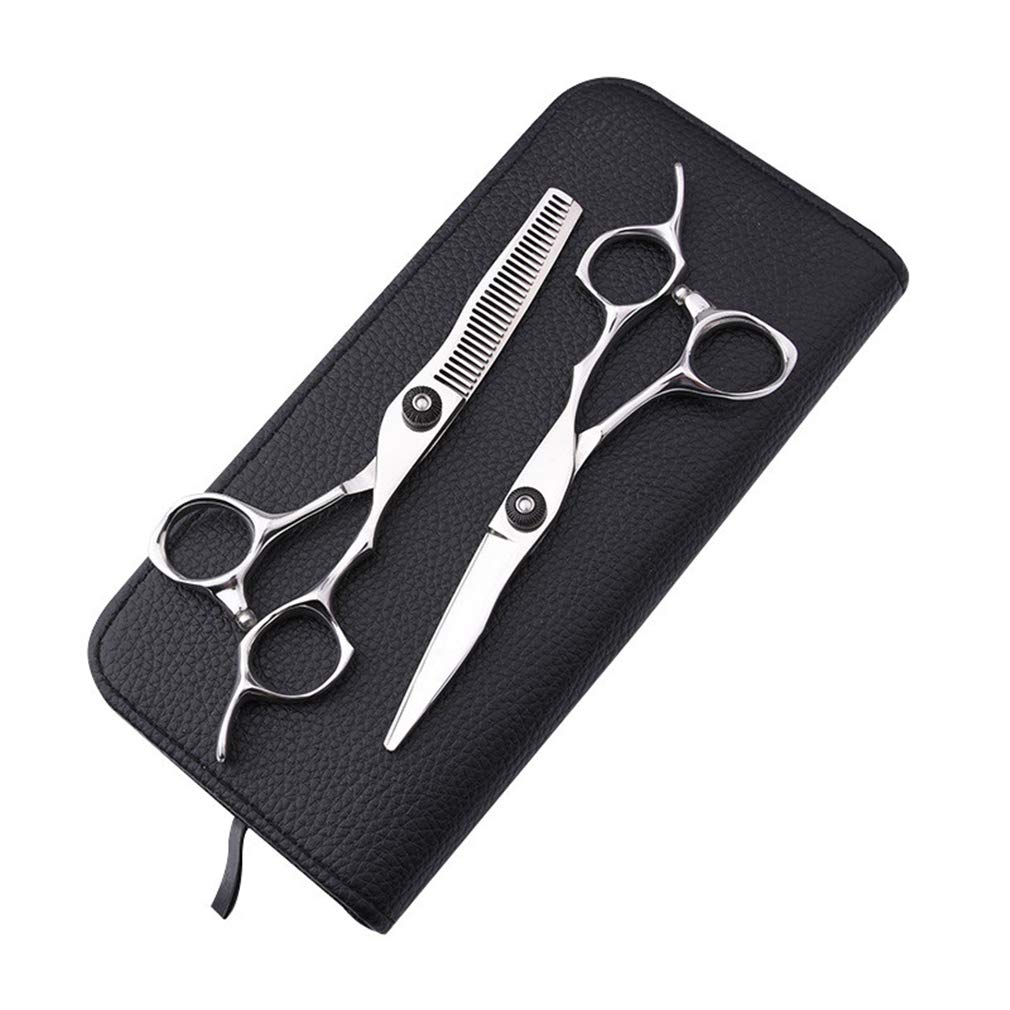 Capelli delle Donne Professionale di Parrucchiere Forbici Set Barbiere Assottigliamento Cesoie Cesoie Giapponese degli Uomini dell'Acciaio Inossidabile di Uso della Casa del Barbiere del Capo