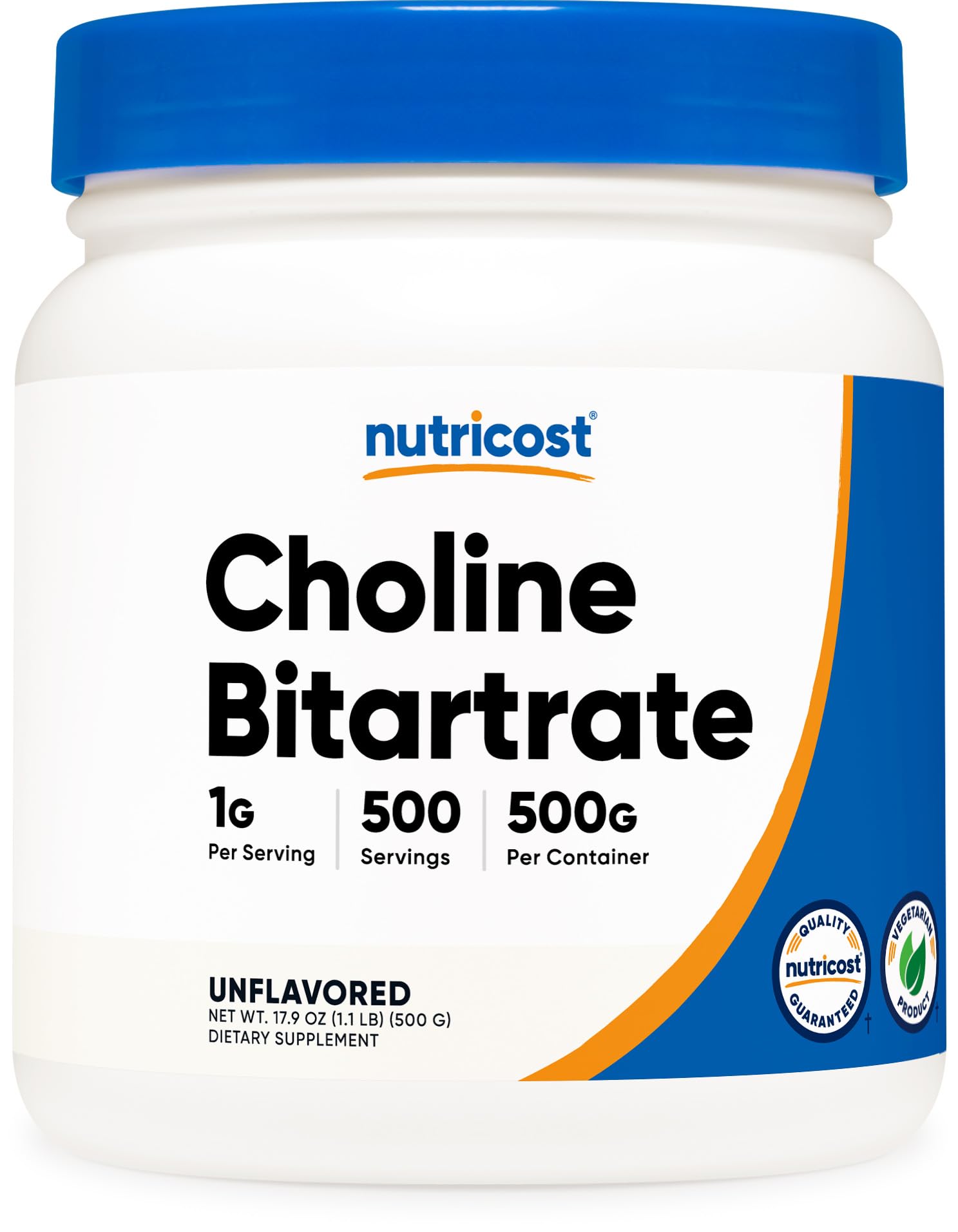 Nutricost Pure Choline Bitartrate Powder 500 Grams