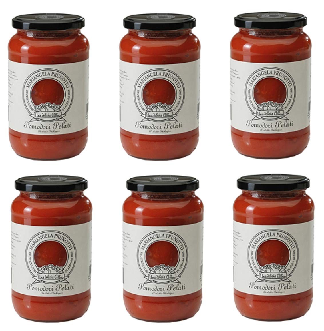 Azienda Agricola Prunotto Mariangela - Pomodori Pelati Biologici g. 550 - 6 vasi da 550 g (6x550g)