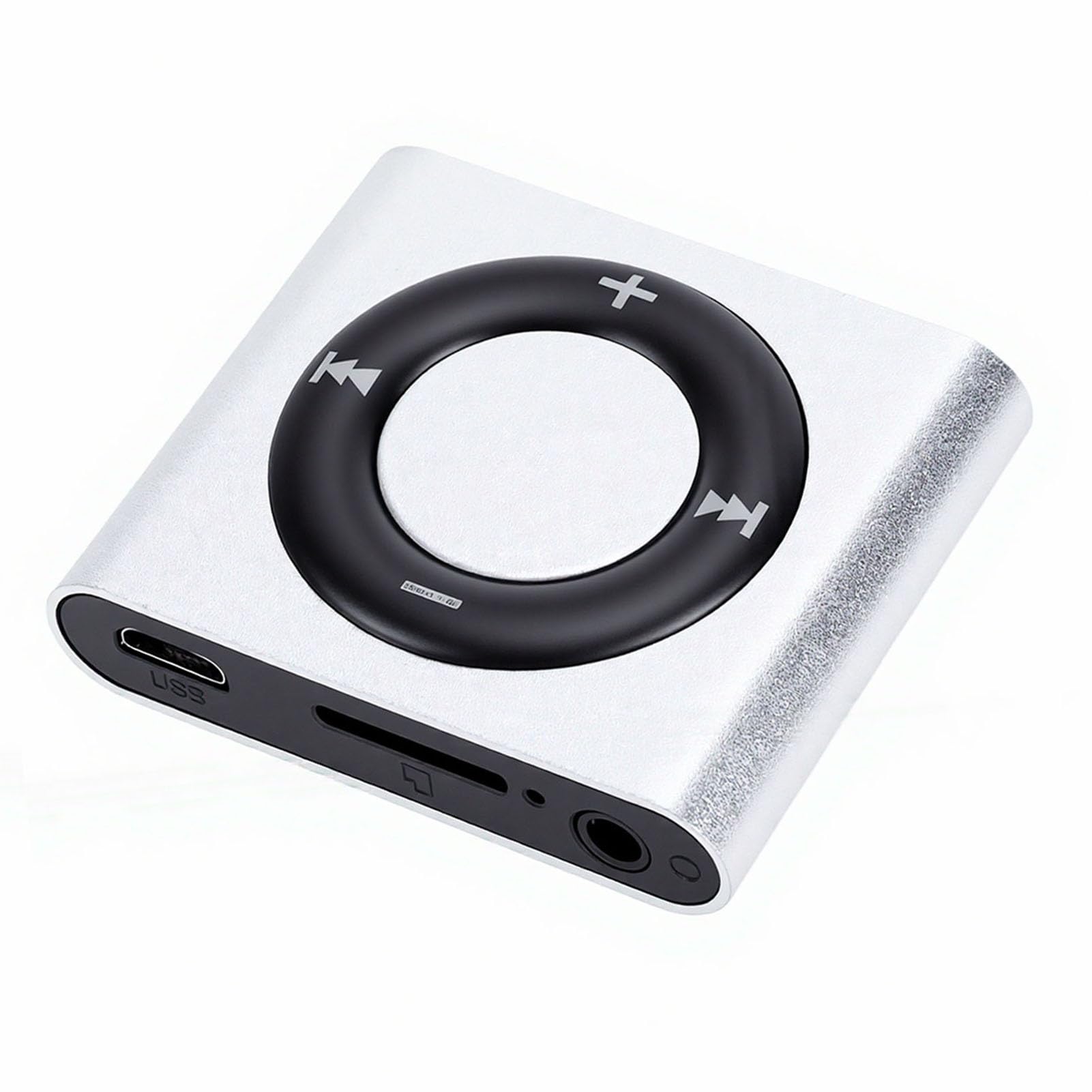 SENECESLI MP3 Player Portable Music Player with Built in HiFi Speaker 3D Surround Sound for Students Kids Aluminum Alloy Body 18H Playback 64GB Support MP3 WMA FLAC Audible (Silver Gray)-image-10