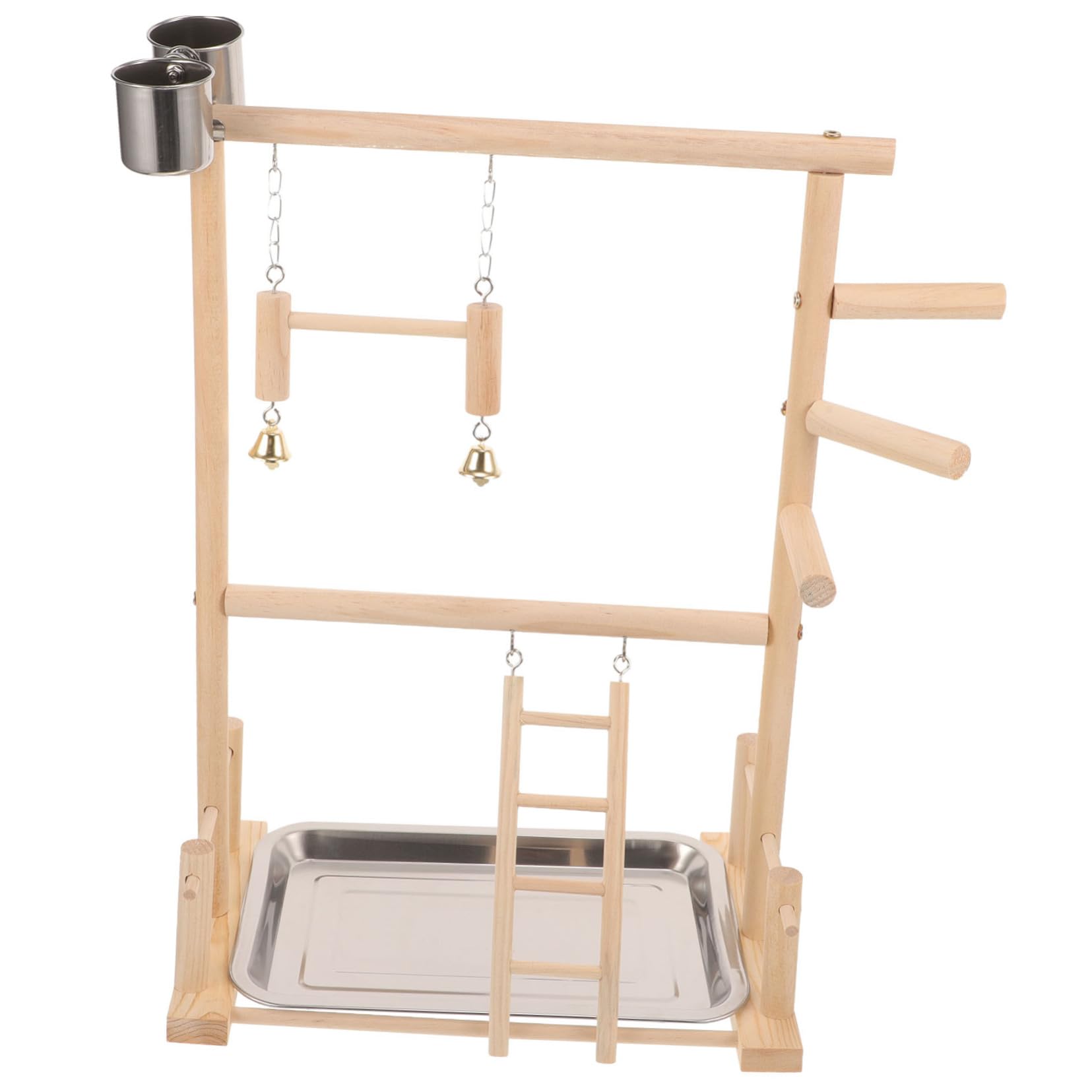 BESPORTBLE 1juego Perchero para Aves Área De Interactiva para Periquitos y Aves Pequeñas Soporte Estable y Seguro para Entrenamiento y Diversión Casa